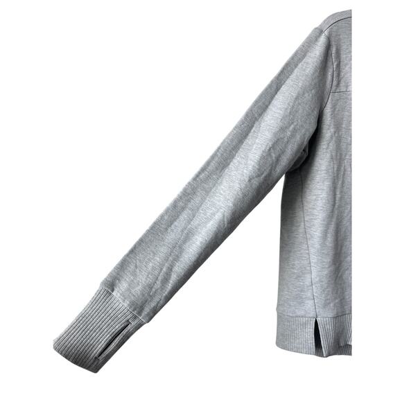 JOCKEY Gray Cowl Neck Sweatshirt Soft Fleece Stretch Hi-Lo Hem Top Womens Small - Picture 6 of 9